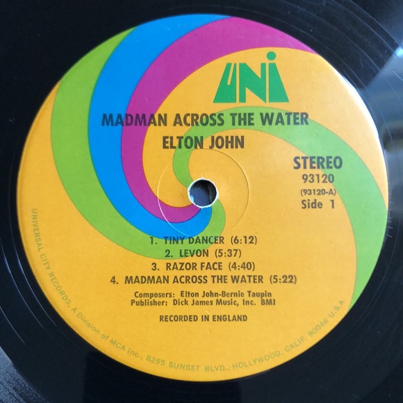 Elton John Madman Across The Water Vinyl Lp '71 - Picture 4 of 14